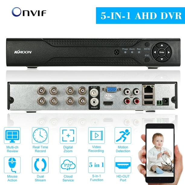 AMDVTENL4-H5 Remote Smartphone Access HDD /& Cameras NOT Included Amcrest 1080n ProHD 4 Channel DVR Security Camera System Recorder Security DVR for Analog Security Cameras /& Amcrest IP Cameras